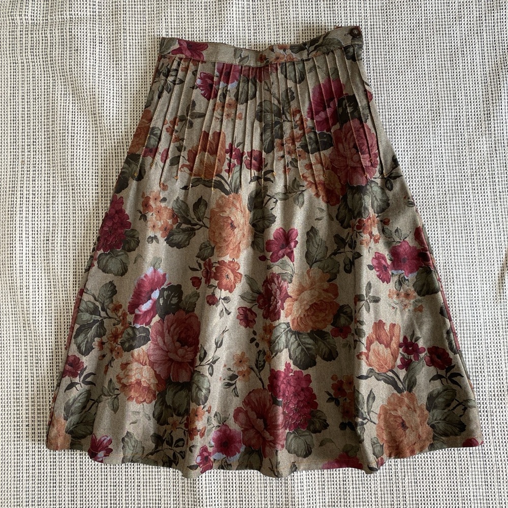 NWOT Vintage floral jean skirts